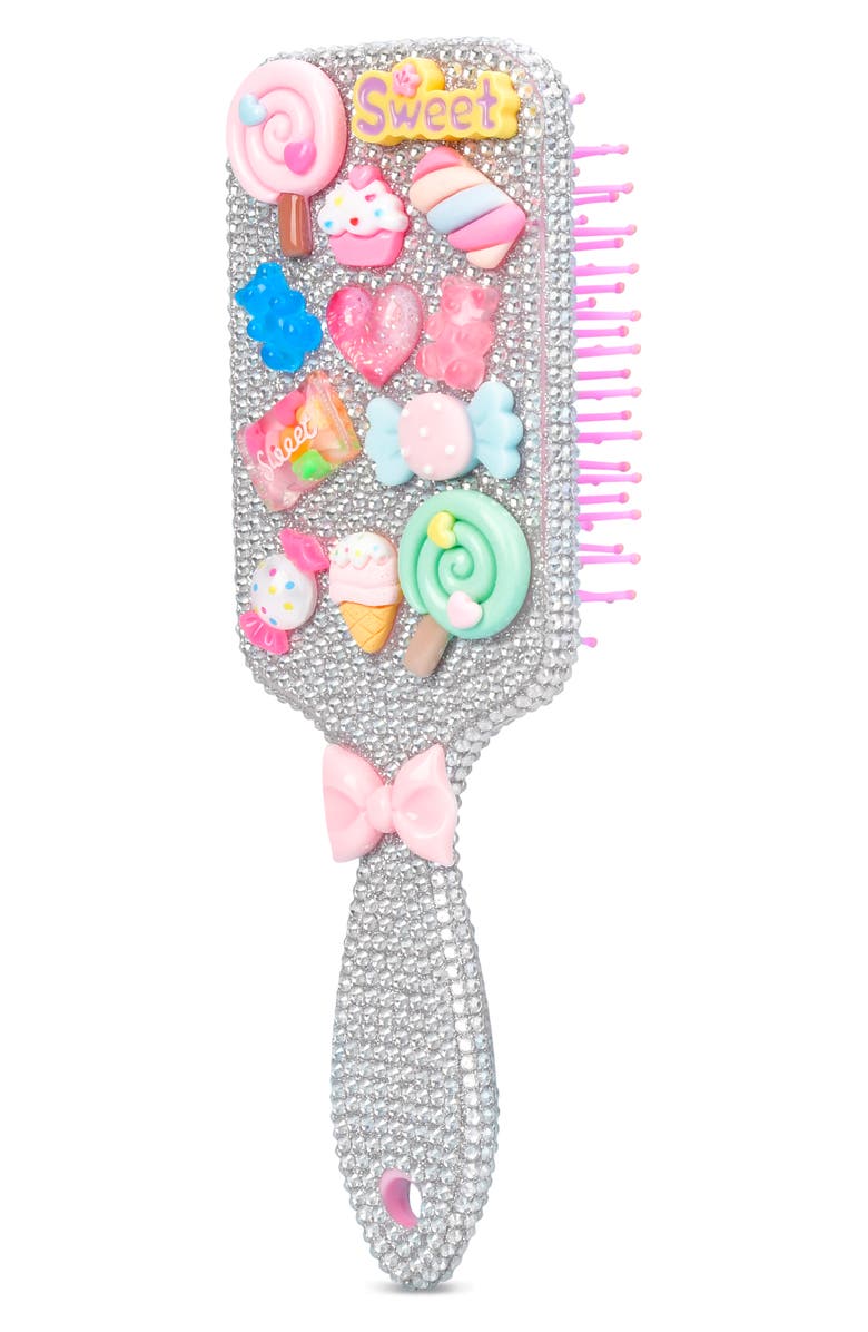 Iscream Kids' Charming Rhinestone Paddle Brush, Alternate, color, Pink Multi