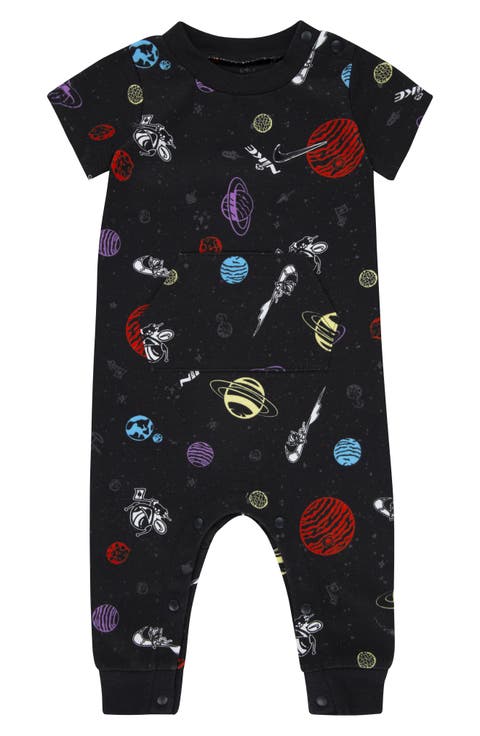 Space Swoosh Short Sleeve Romper (Baby)