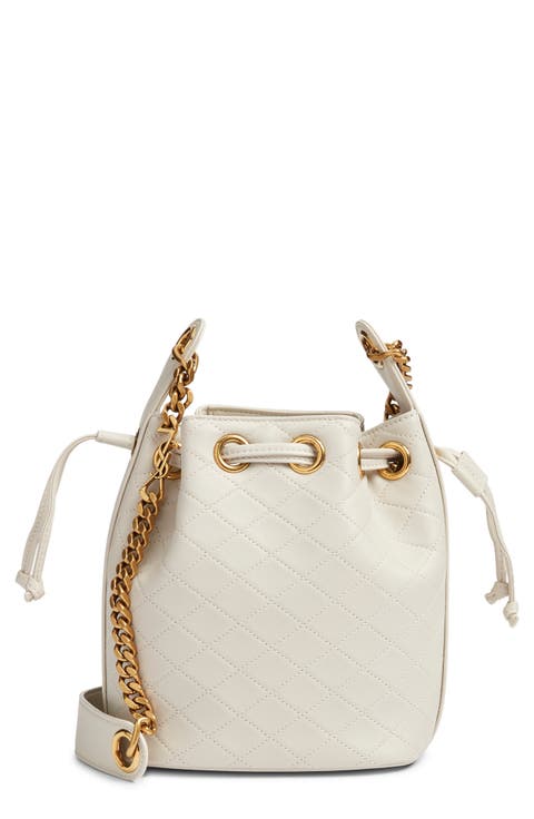Cassandre Quilted Leather Bucket Bag