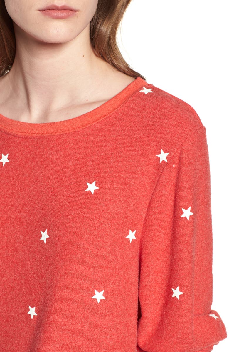 Wildfox Star Baggy Beach Pullover, Alternate, color, 