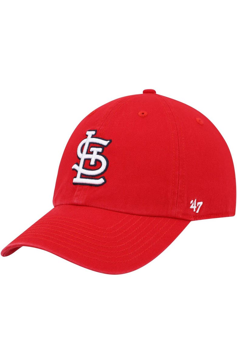'47 Men's '47 Red St. Louis Cardinals Clean Up Adjustable Hat, Main, color, Red