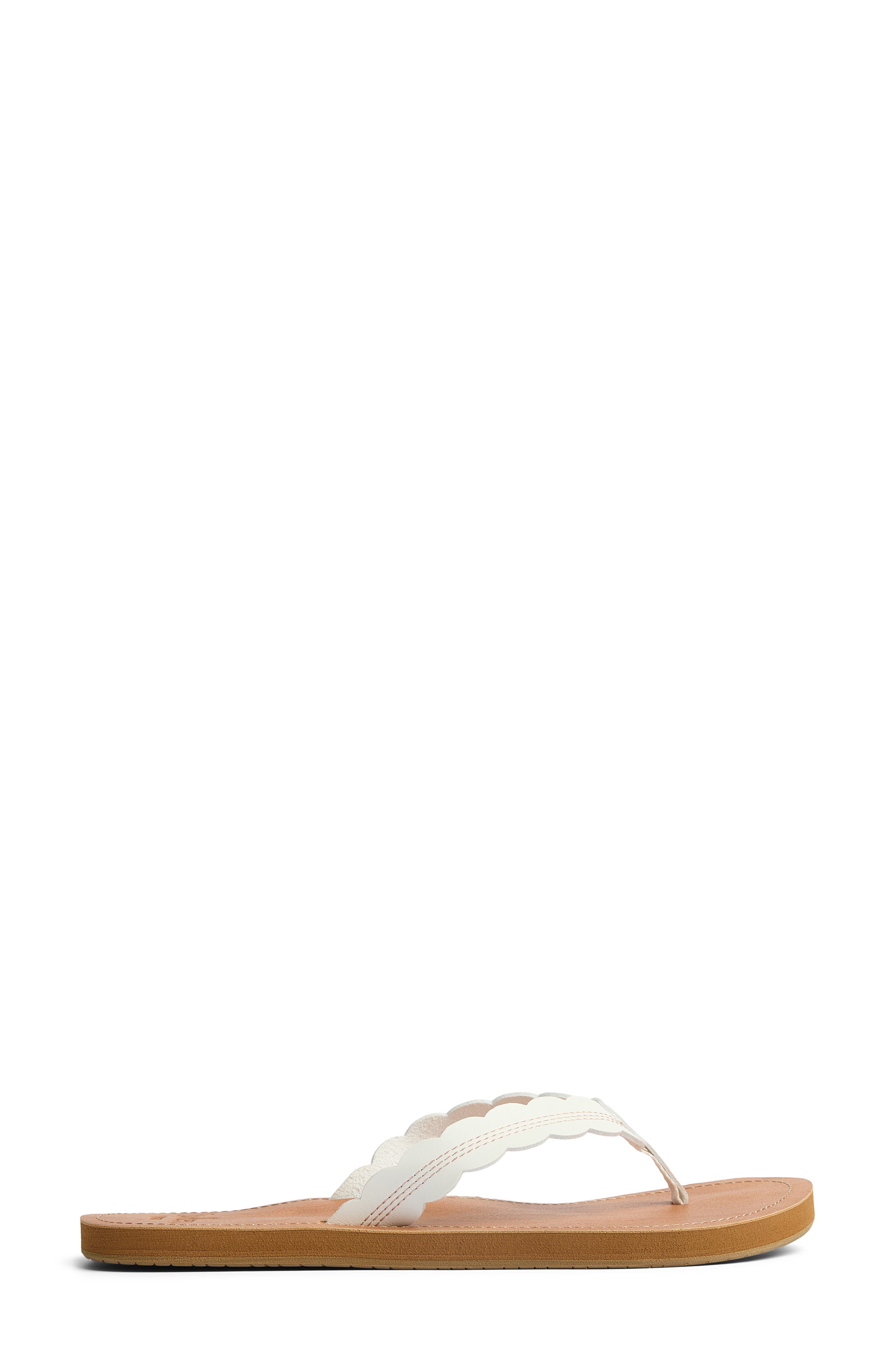 Reef Celine Scalloped Strap Flip-Flop Sandal, Alternate, color, 