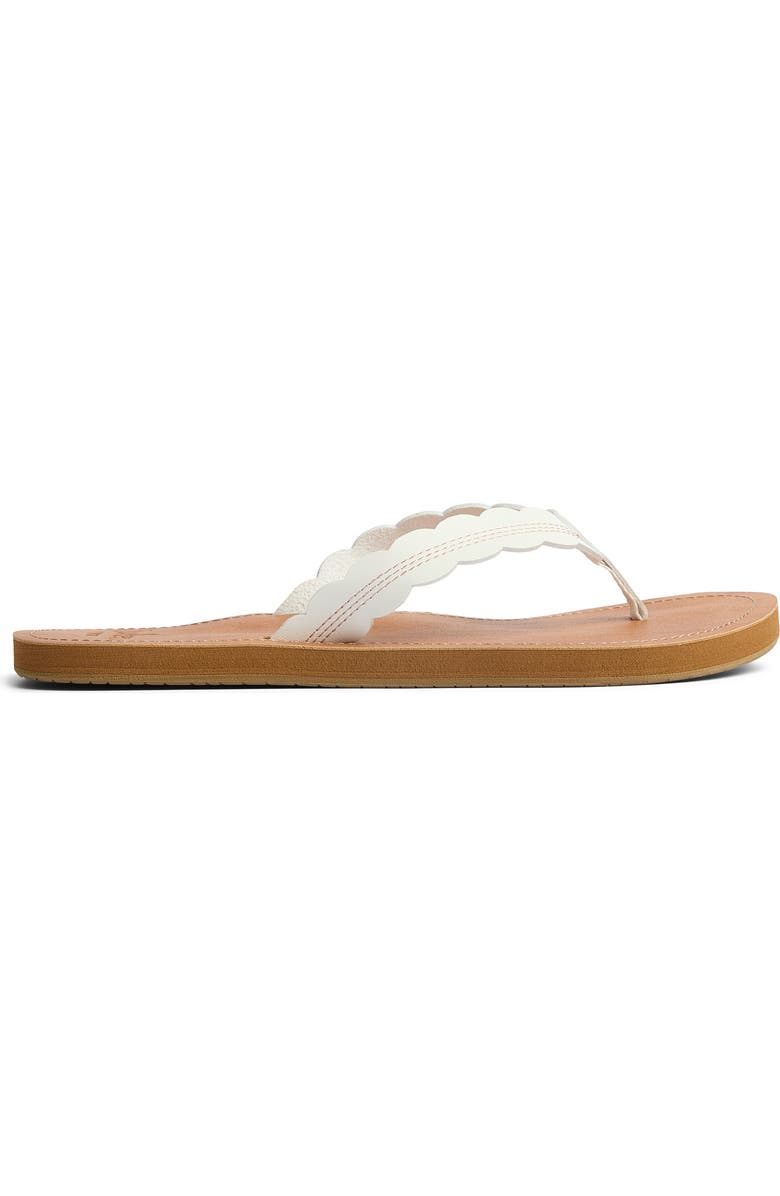 Reef Celine Scalloped Strap Flip-Flop Sandal, Alternate, color,