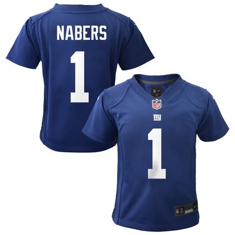 Toddler Nike Malik Nabers Royal New York Giants Game Jersey