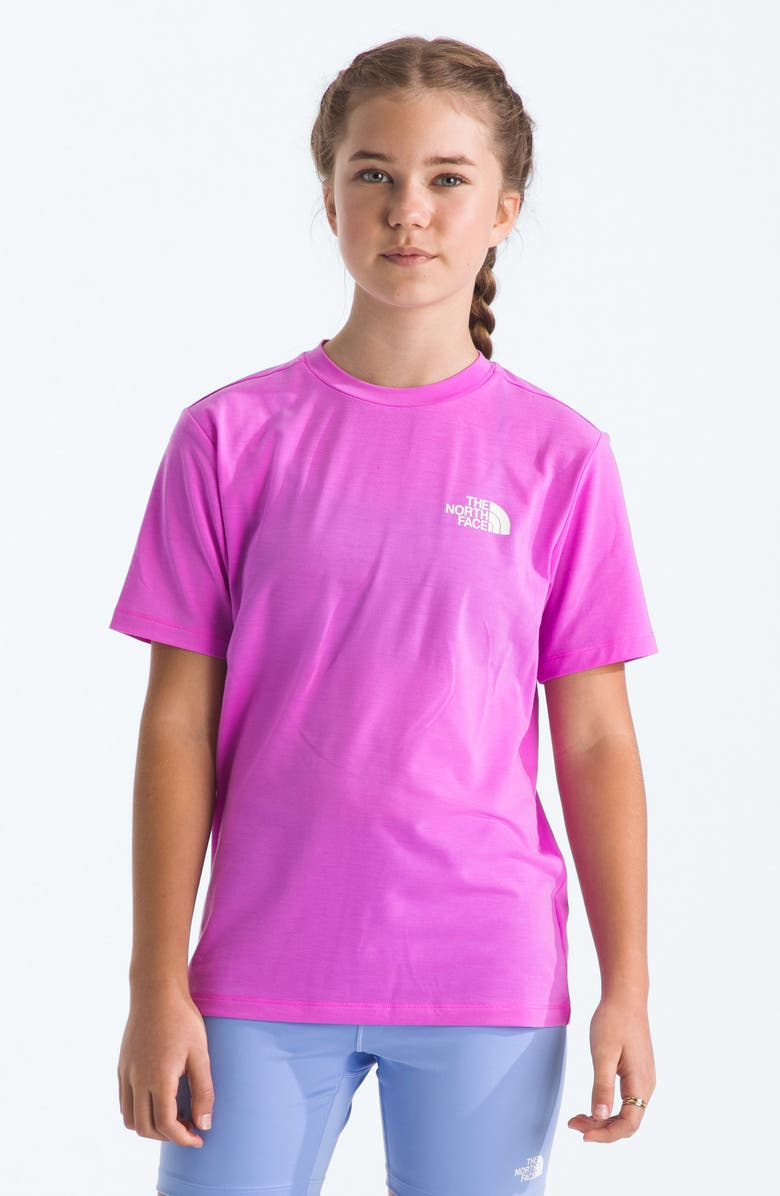 The North Face Kids' Teen Adventure Wildflower Mountain Logo Graphic T-Shirt, Main, color, 