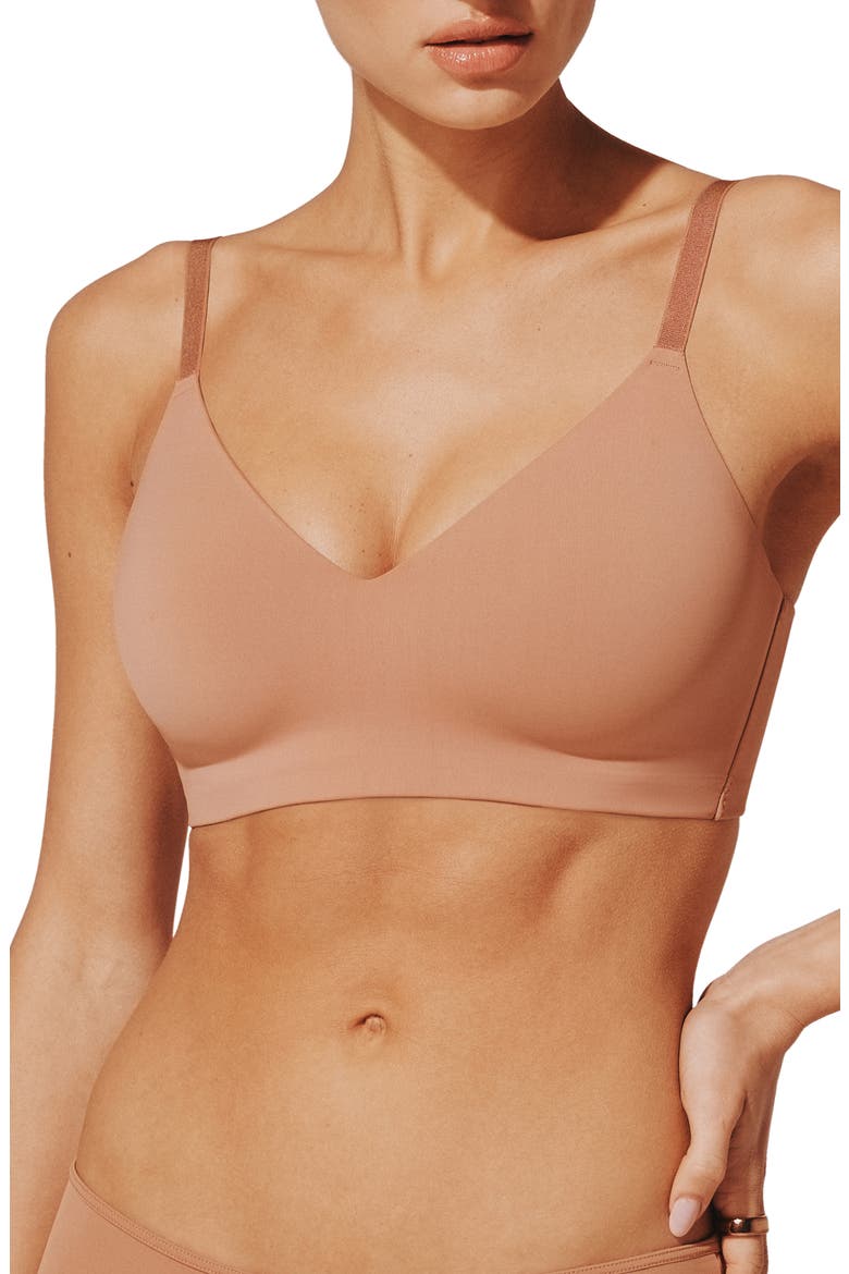 24/7® Classic Wireless Bra, Main, color, MOCHA