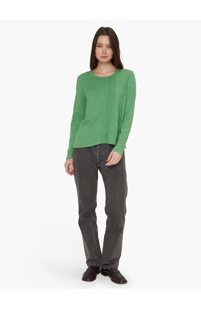 WILT Clothing Contrast Panel Long Sleeve Tee, Alternate, color, White