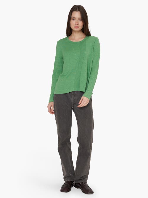 Wilt Clothing Contrast Panel Long Sleeve Tee In Green
