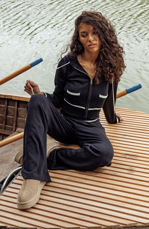 Beach Bunny Swimwear Juliette Knit Jacket In Black