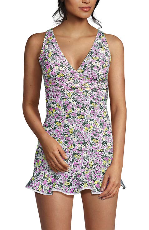 Chlorine Resistant Plunge X-Back Tankini Swimsuit Top