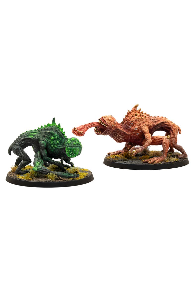 Fallout Miniatures Snallygasters, 2 Resin Figures, Unpainted, Rpg, Main, color, Multicolored