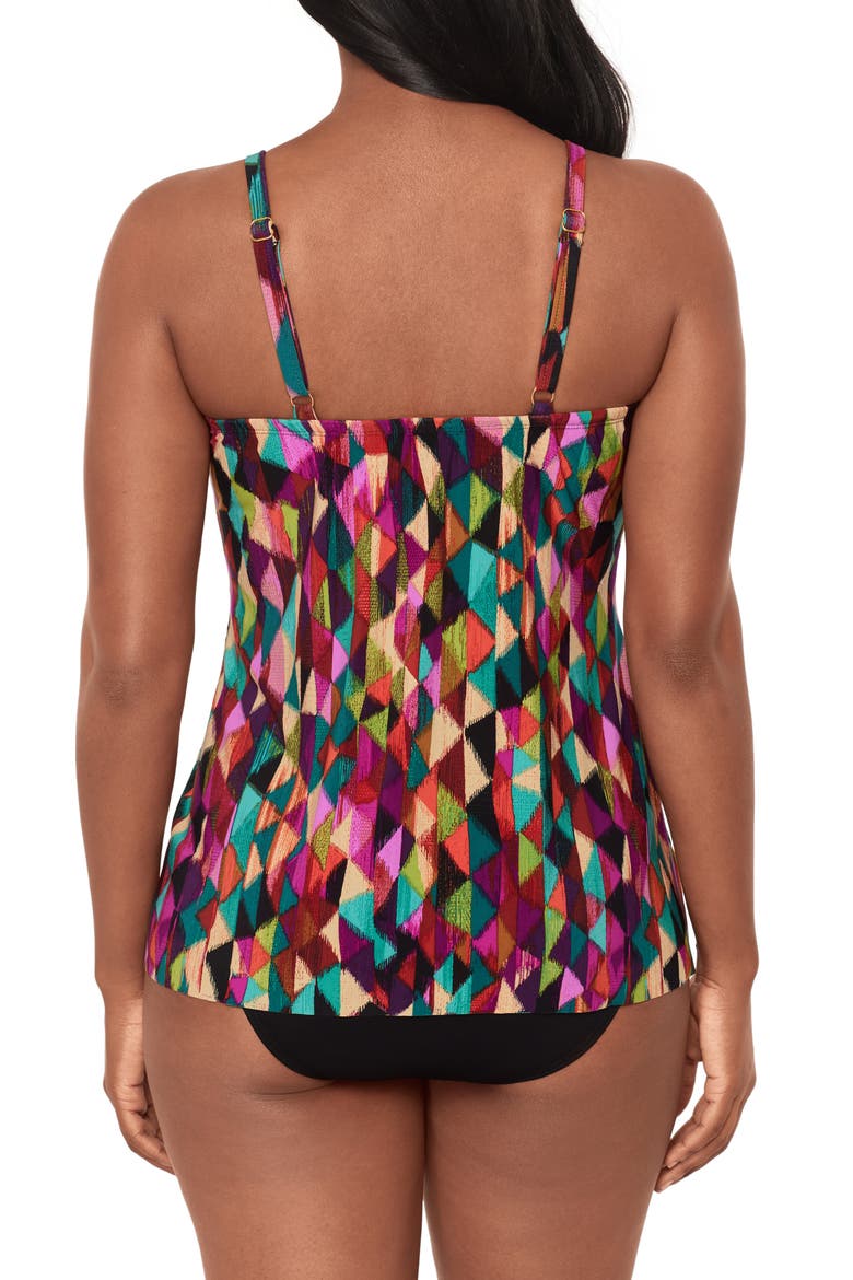 Farfalle Marina Underwire Tankini Top, Alternate, color, MULTI