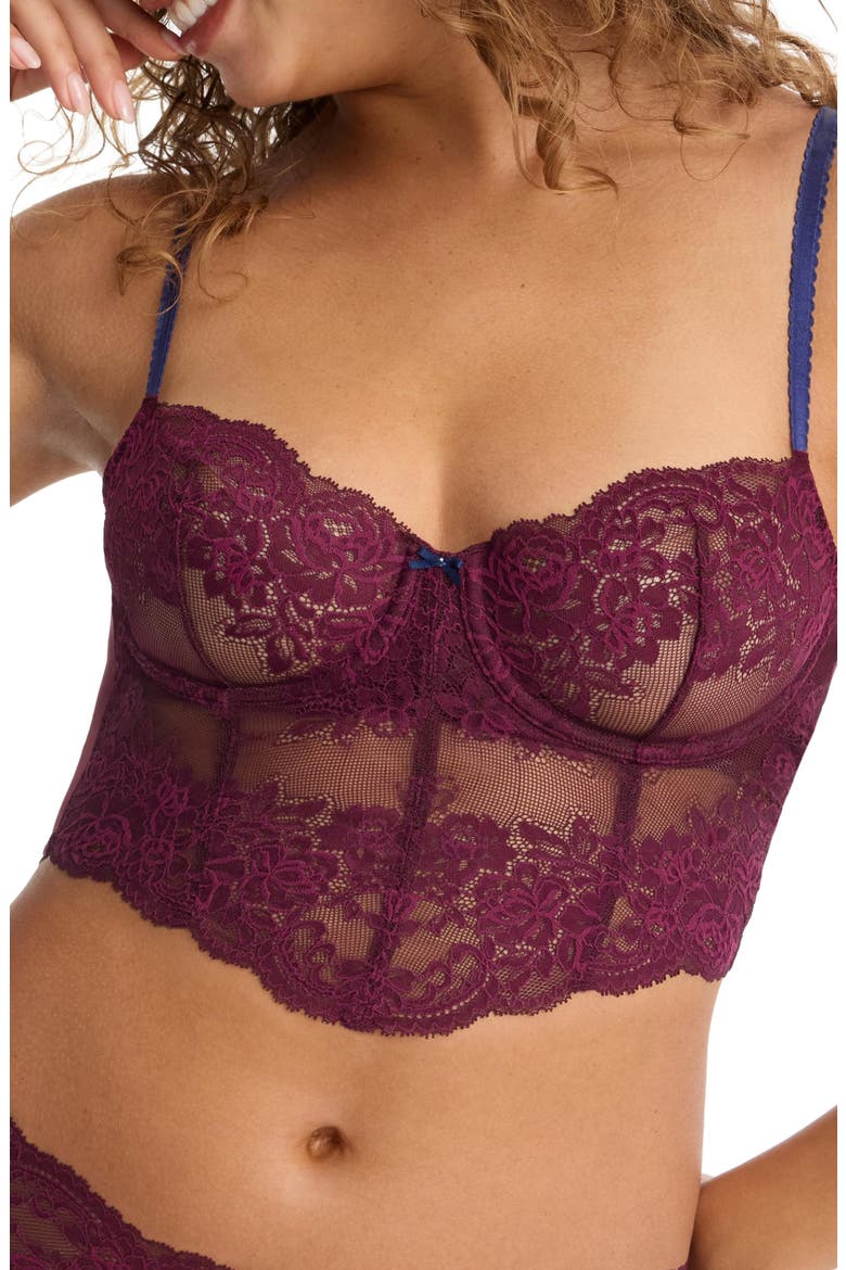 Captivate Lace Corset Cami, Alternate, color, Figgy/Nocturnal