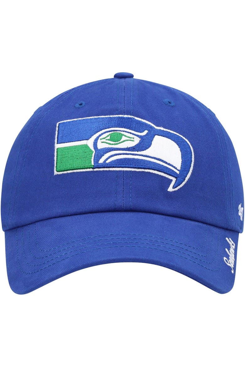 Women's '47 Royal Seattle Seahawks Miata Clean Up Legacy Adjustable Hat, Alternate, color, Royal