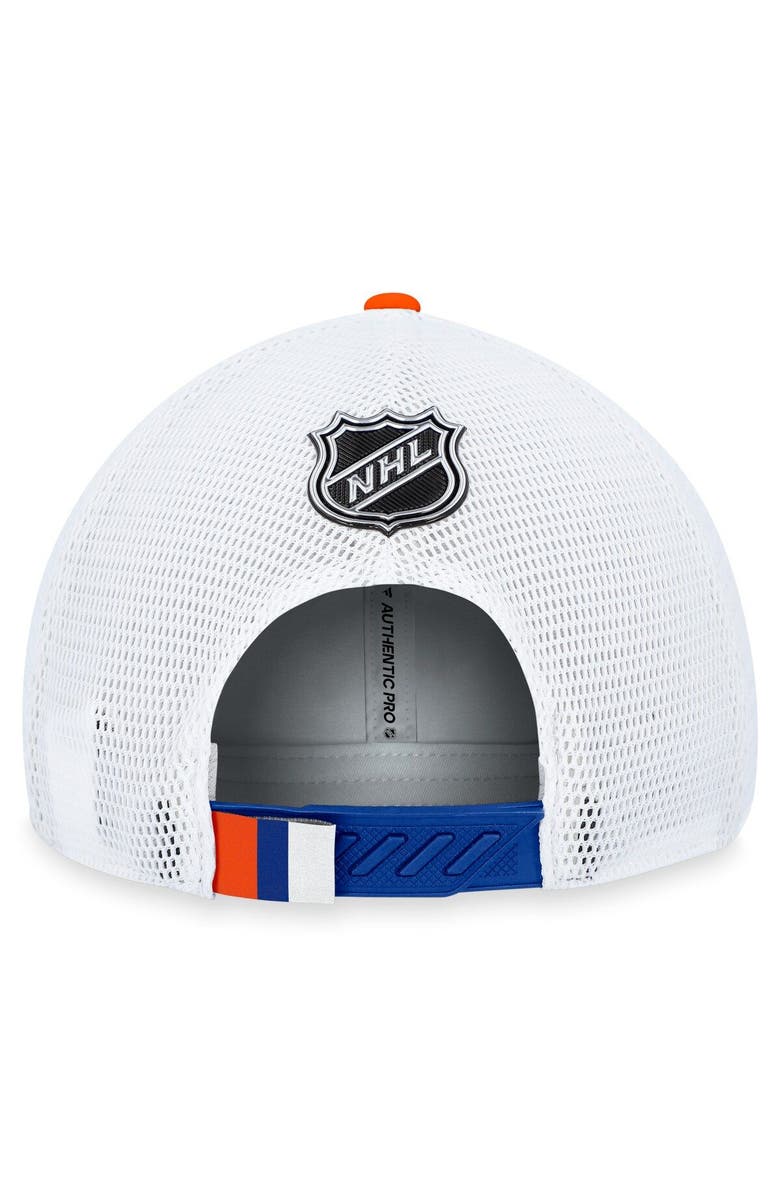 FANATICS Men's Fanatics Branded  Royal New York Islanders 2023 NHL Draft On Stage Trucker Adjustable Hat, Alternate, color, 