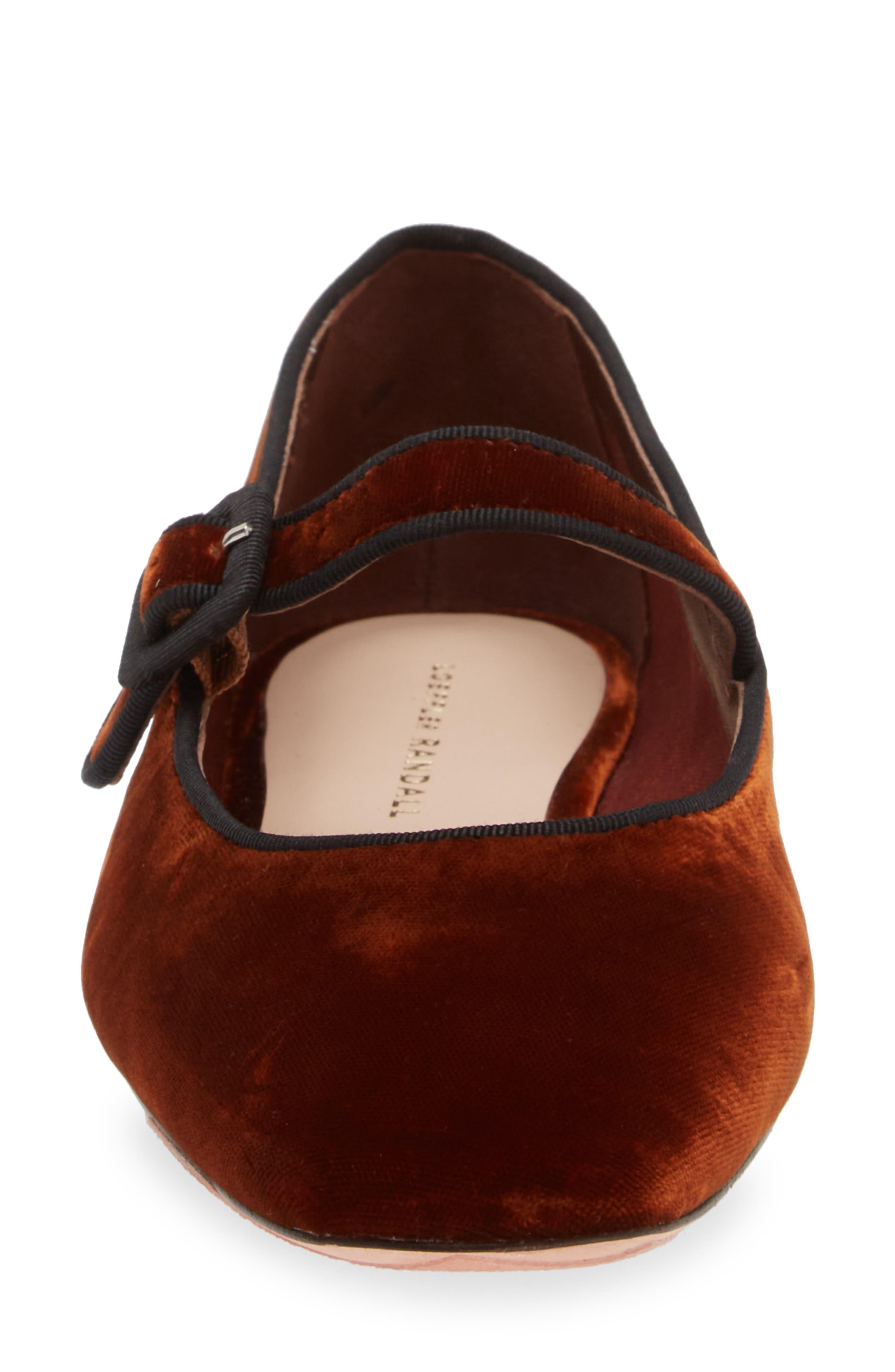 Ginger Mary Jane Flat, Alternate, color, SIENNA/ BLACK