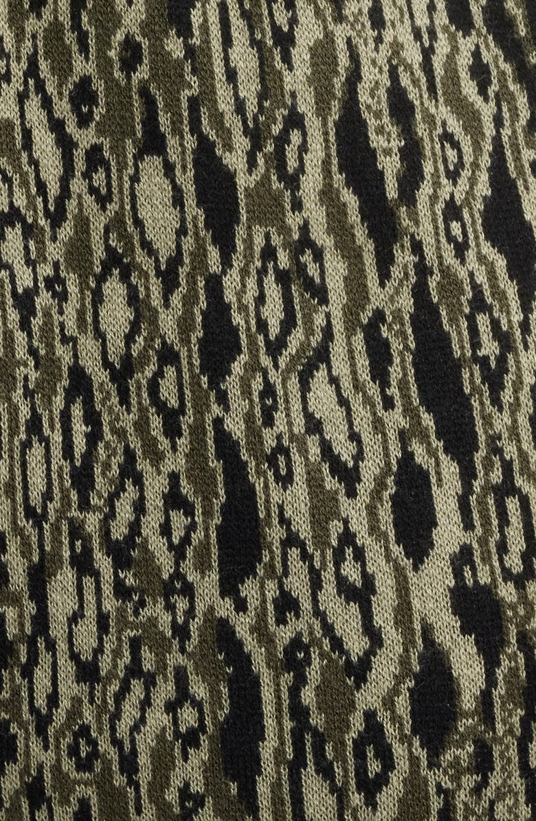 HUGO Sgoey Jacquard Knit Drawstring Shorts, Alternate, color, Open Green