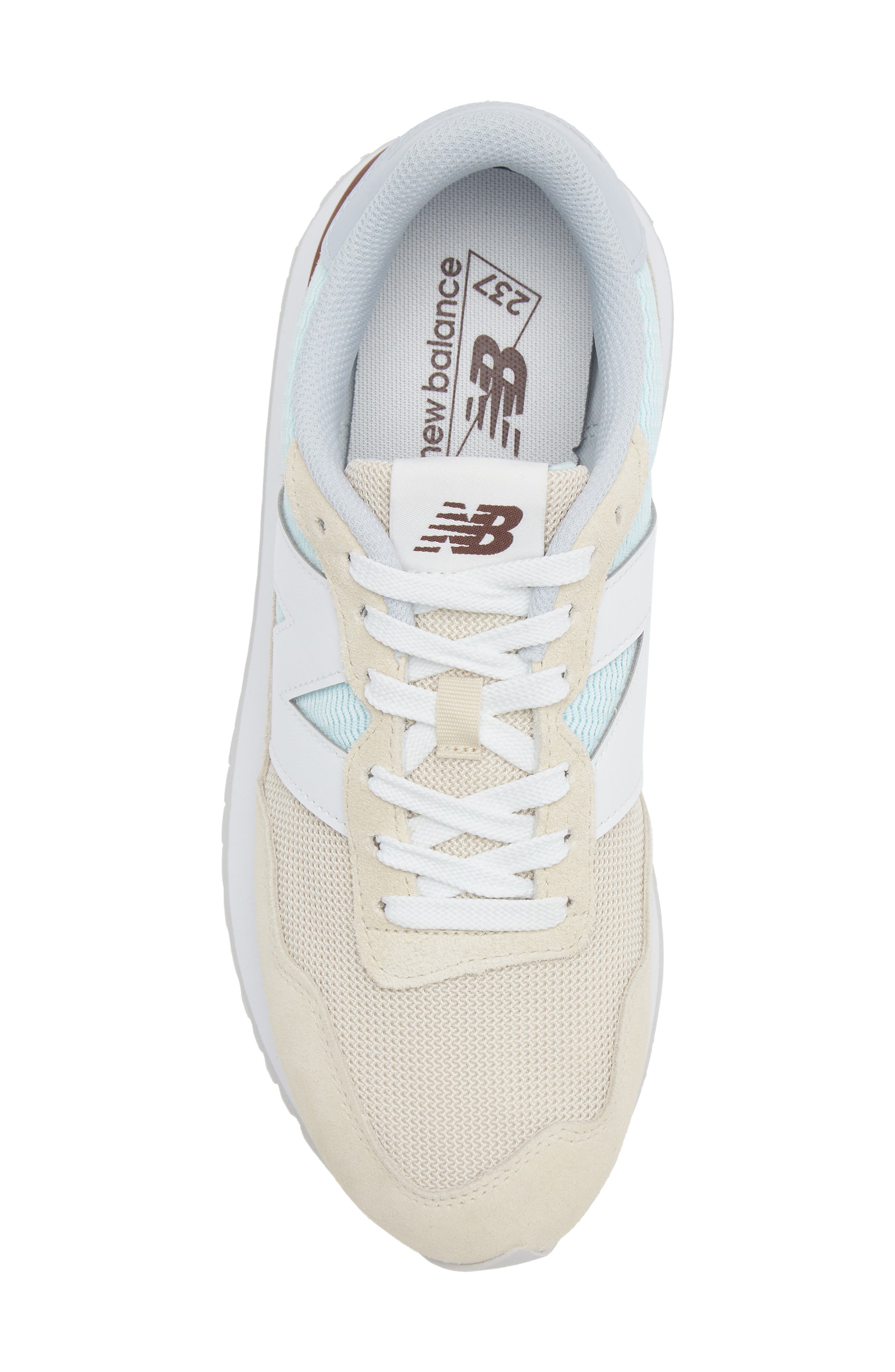 237 Sneaker, Alternate, color, BONE/ GLINT BLUE