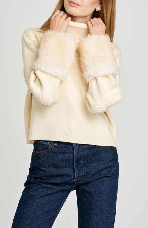 Wayf Rebecca Turtleneck Sweater In White