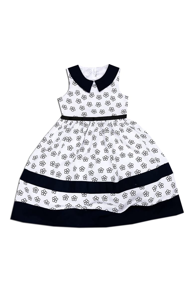 Kids' Daisy Print Dress, Main, color, WHITE