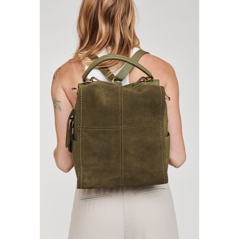 MODA LUXE Brette Backpack, Alternate, color, Olive