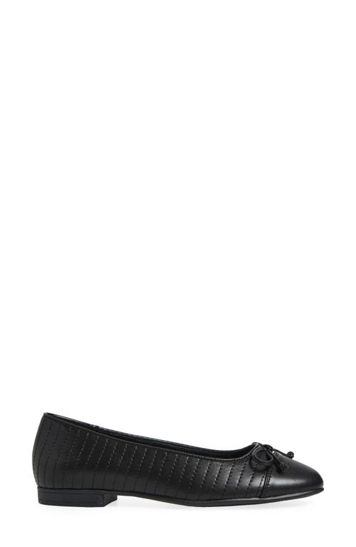 T Tahari Villa Quilted Ballet Flat In Black
