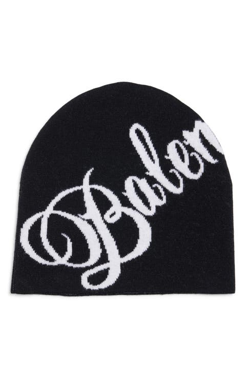 Jacquard Logo Wool Beanie
