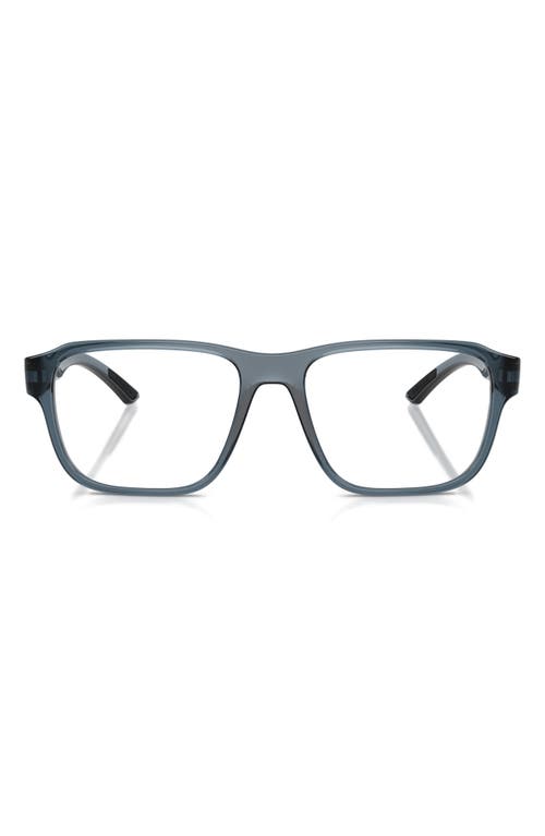 Prada Linea Rossa 52mm Irregular Optical Glasses In Blue