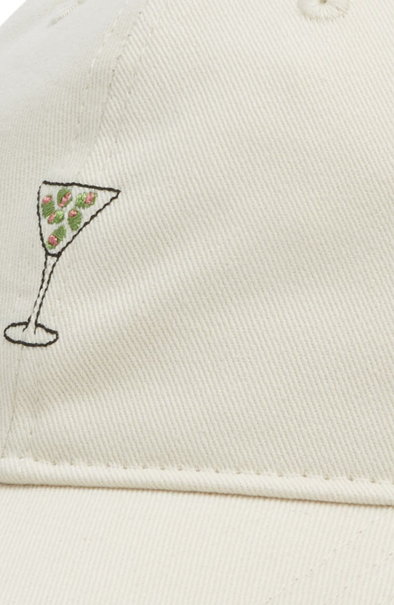 FRASIER STERLING Martini Baseball Cap, Alternate, color, Cream