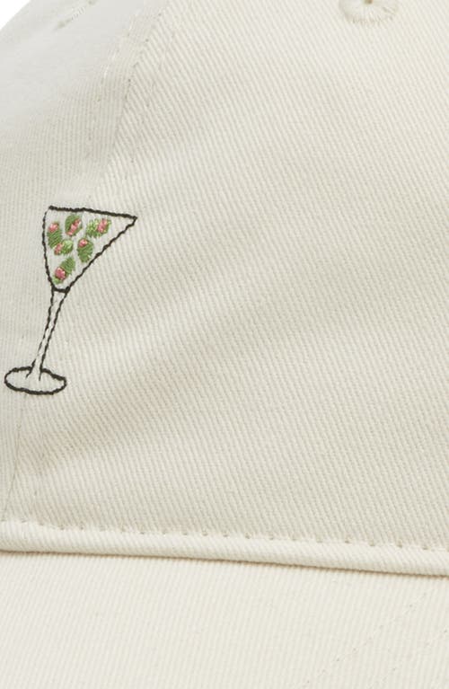 Frasier Sterling Martini Baseball Cap In White