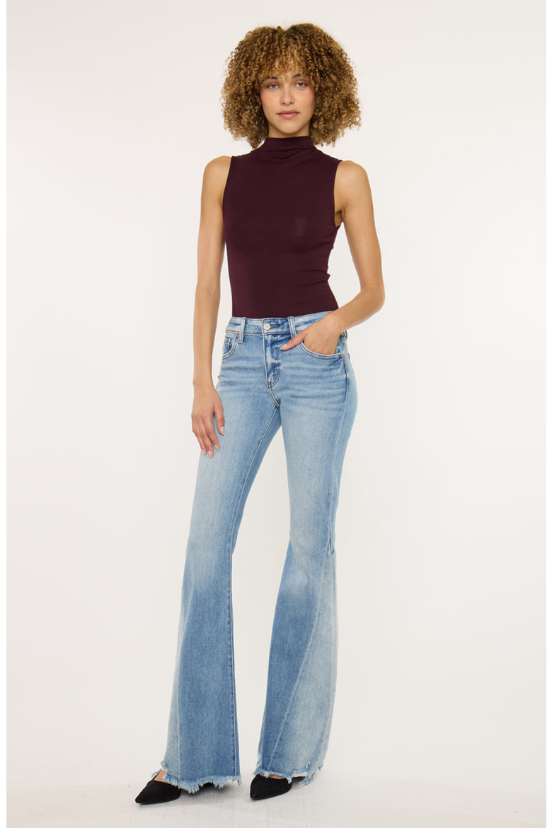 Rosecrans Mid Rise Flare Jeans, Alternate, color, Medium Wash