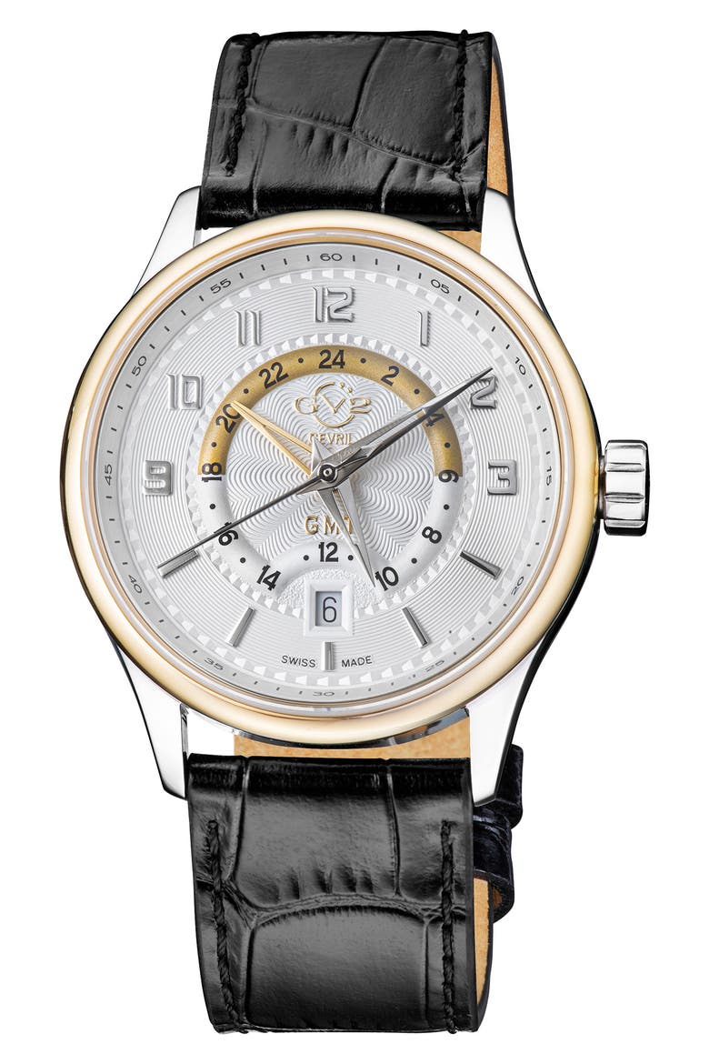 Men's Giromondo Swiss Quartz Watch, 42mm, Main, color, BLACK
