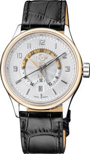 GEVRIL Men's Giromondo Swiss Quartz Watch, 42mm