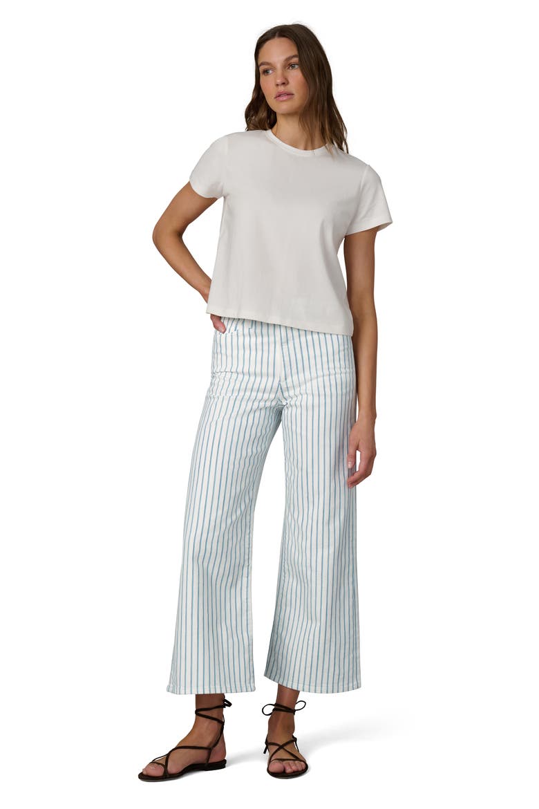 The Mia High Waist Ankle Wide Leg Jeans, Alternate, color, BLUE MULTI STRIPE