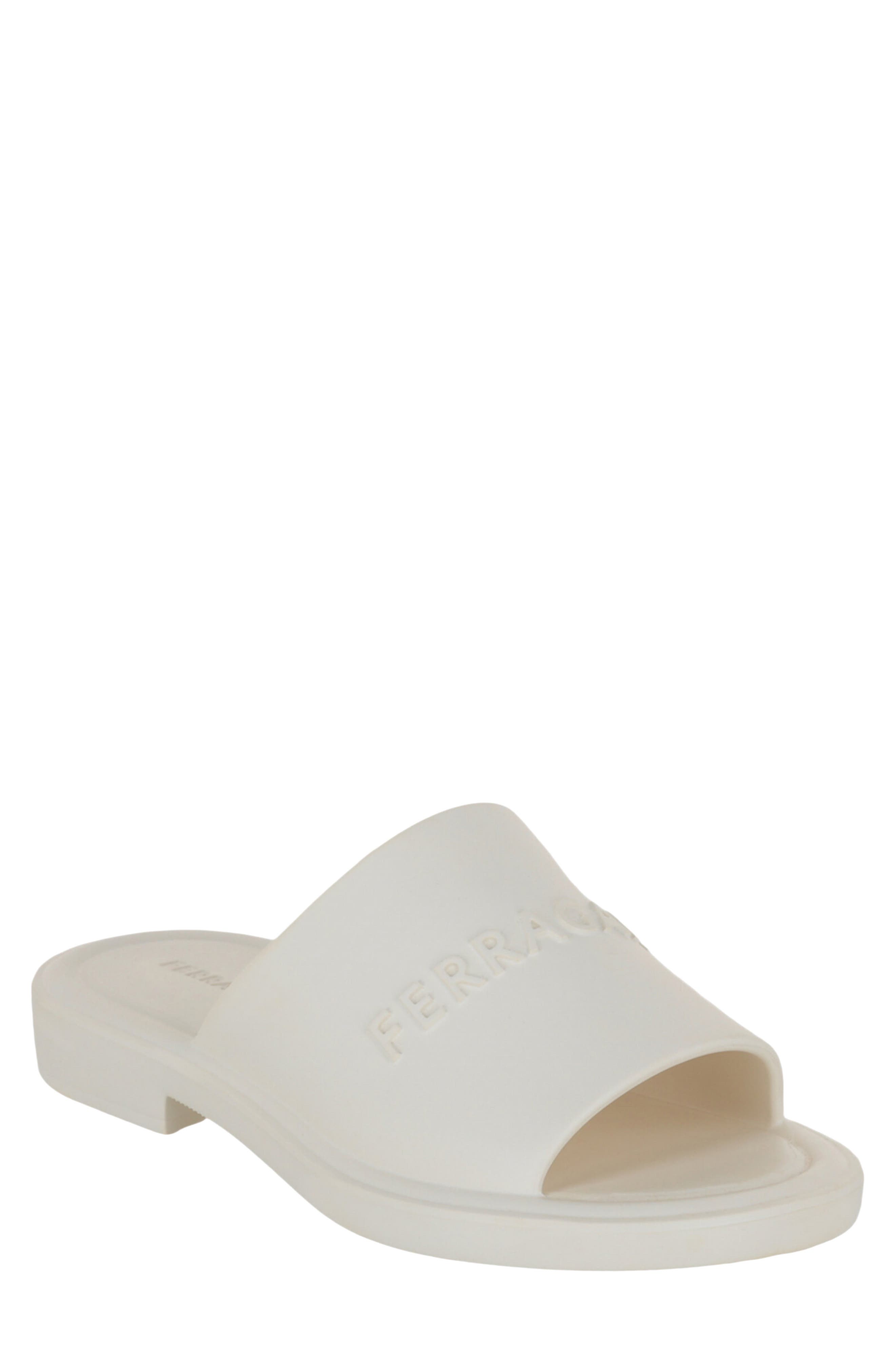 Giuneva Logo Embossed Slide Sandal