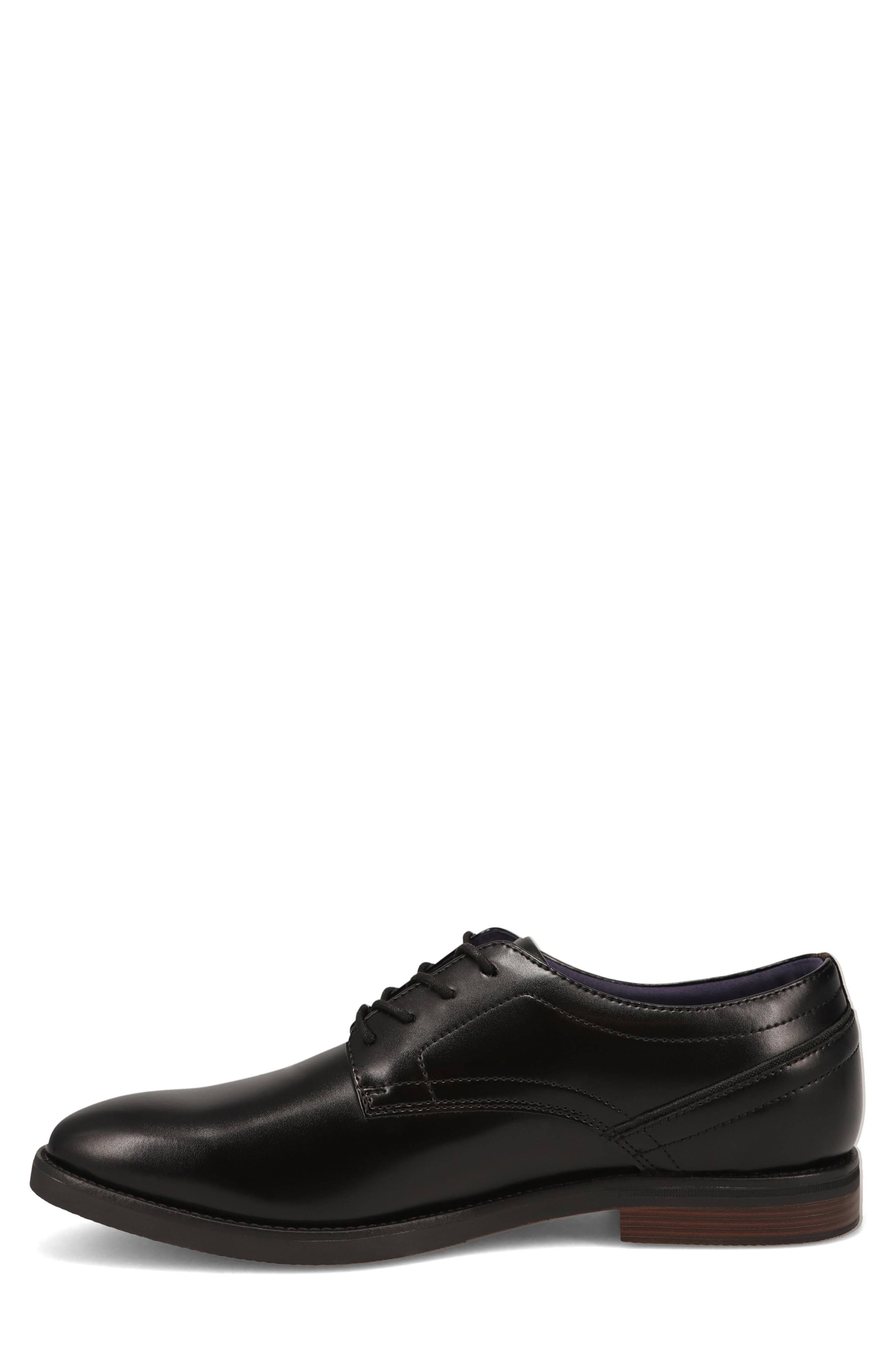 Benton Faux Leather Oxford, Alternate, color, BLACK