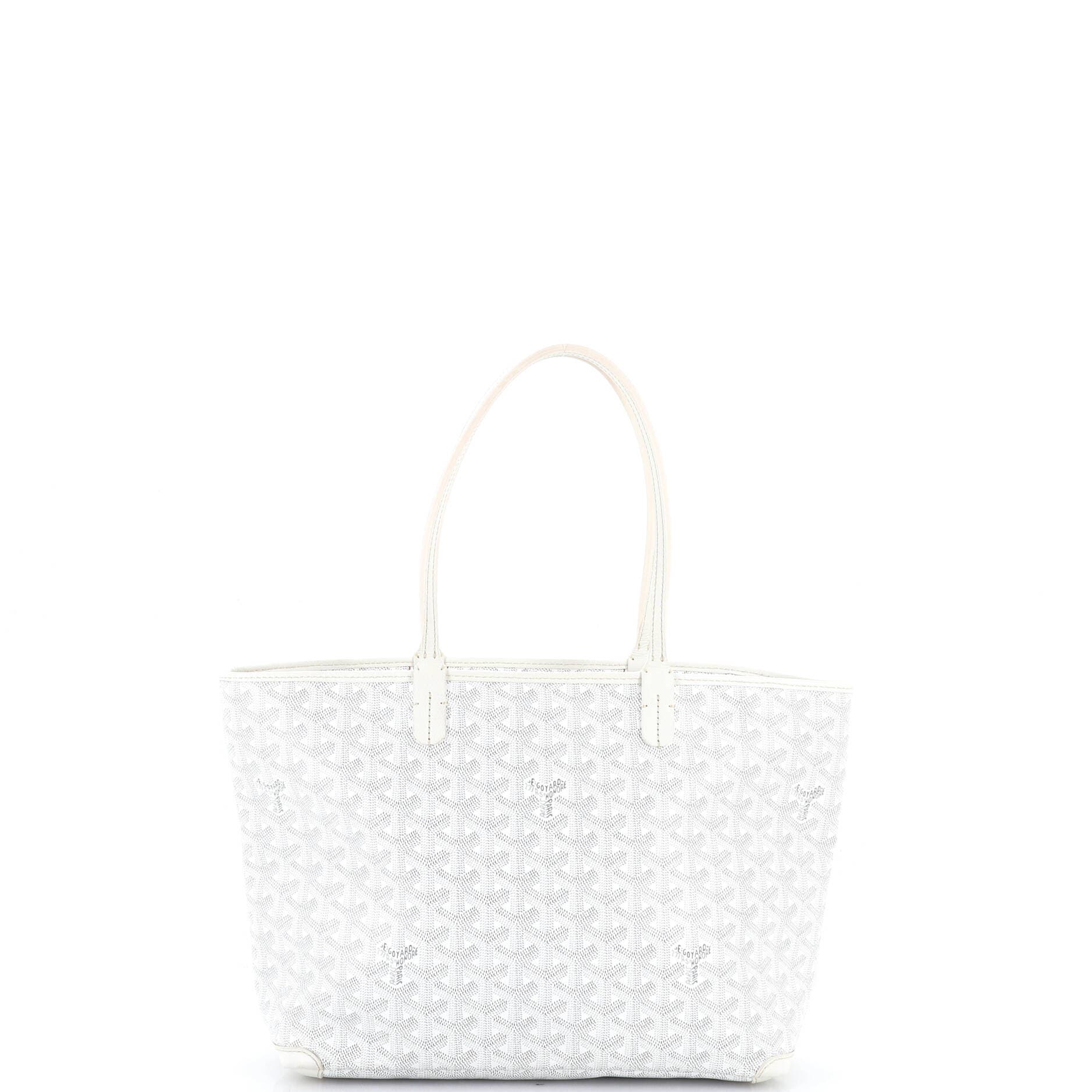 Pre-Owned Goyard Artois Tote Coated Canvas PM, Main, color, White