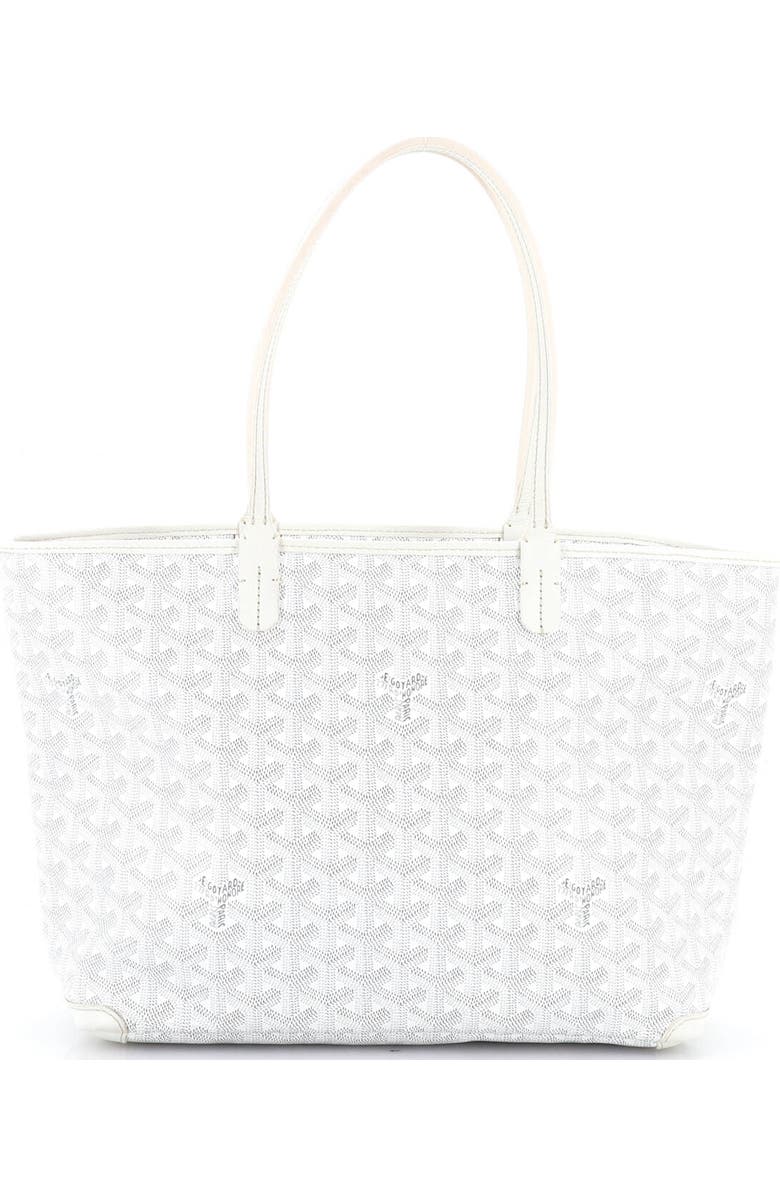 Pre-Owned Goyard Artois Tote Coated Canvas PM, Main, color, White