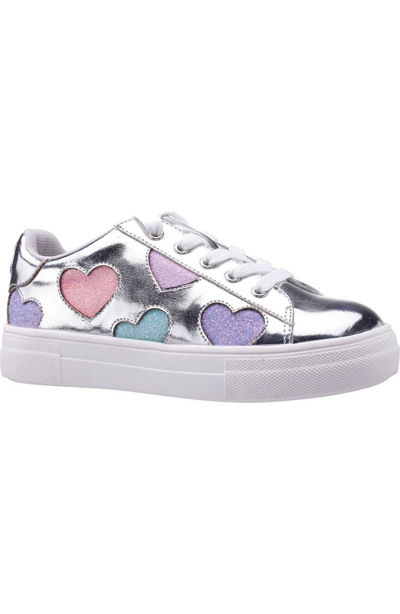 Nina Kids' Esti Sneaker, Main, color, Silver Metallic