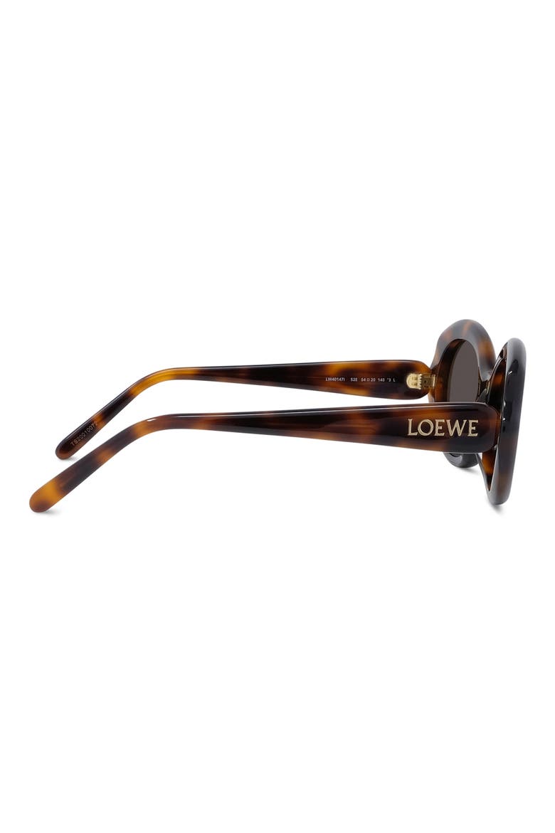 Thin Mini 54mm Oval Sunglasses, Alternate, color, DARK HAVANA / BROWN