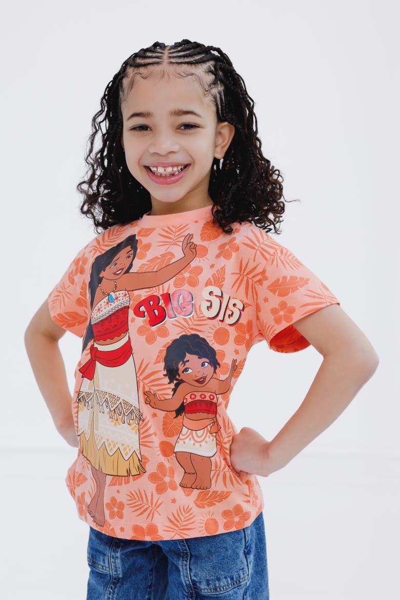 Moana Short Sleeve T-Shirt, Alternate, color, Coral Moana