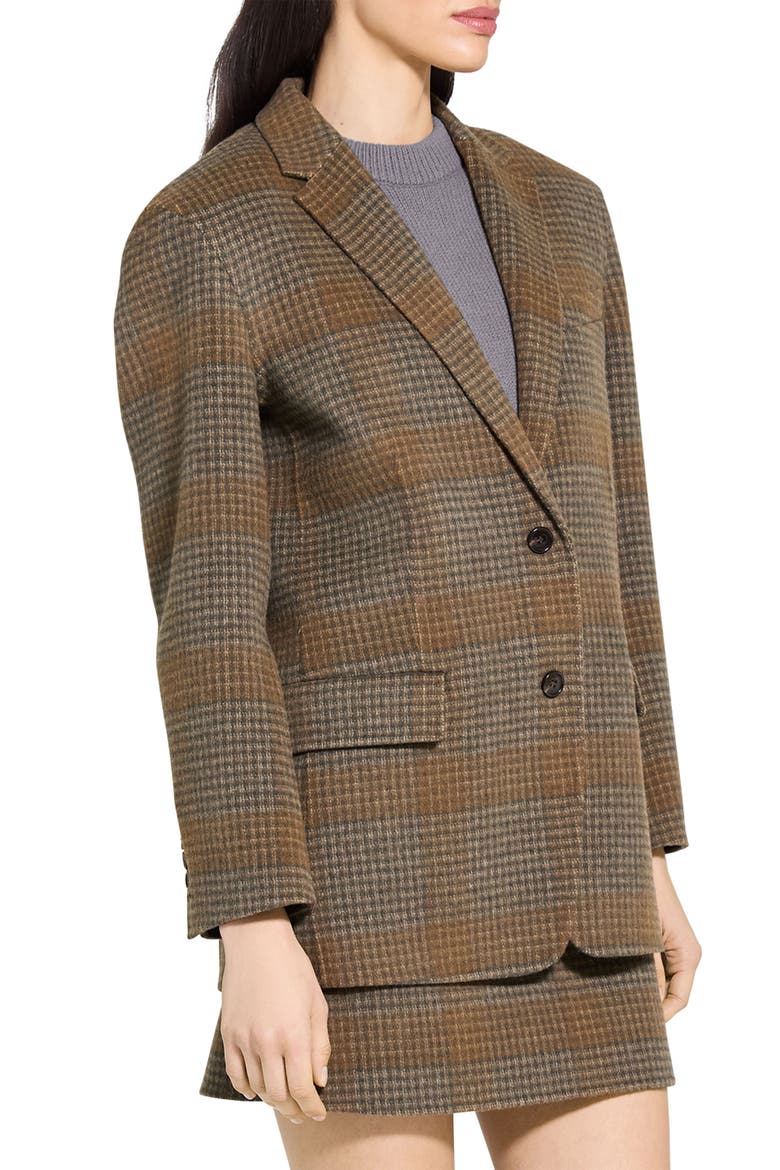 Wool & Cashmere Oversize Blazer, Alternate, color, BRASS MULTI - ZPD