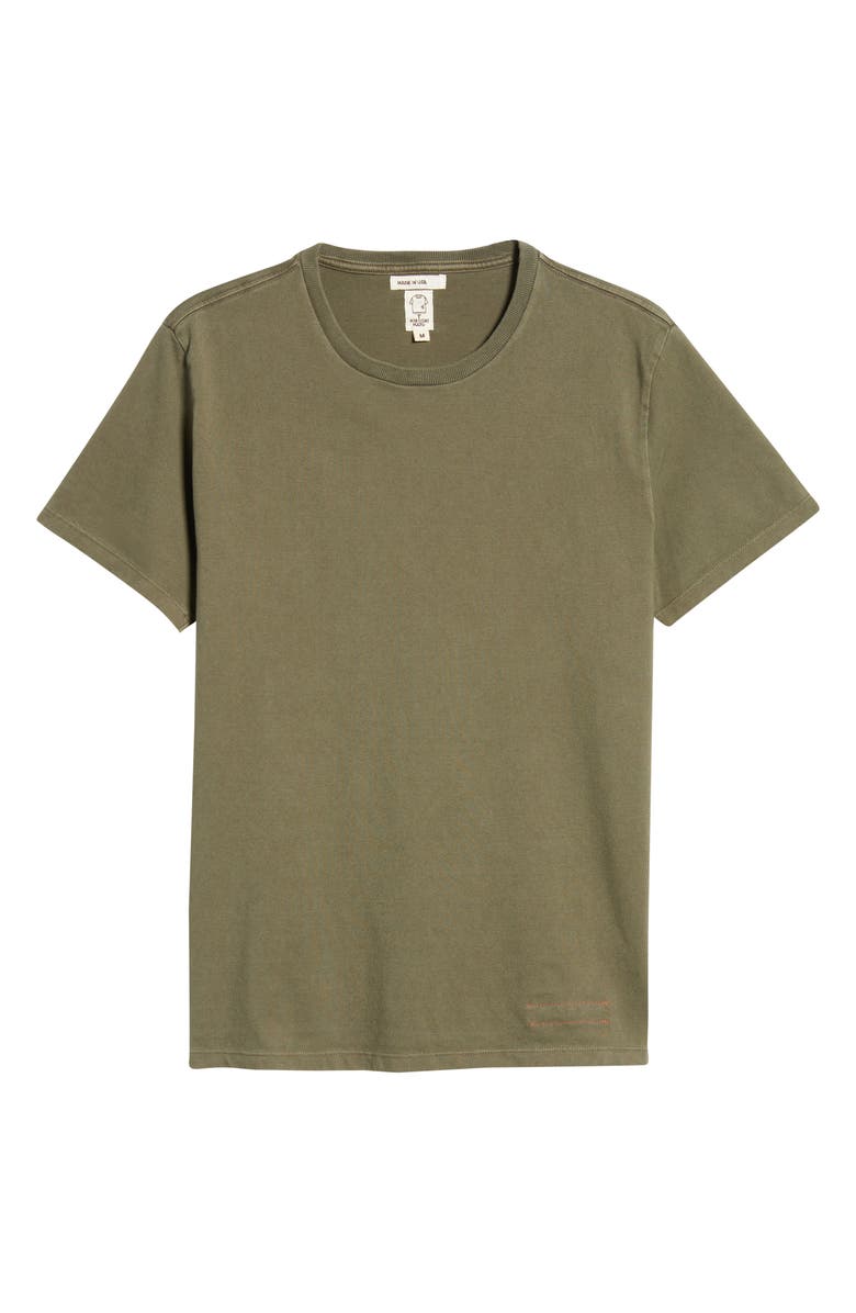 HIROSHI KATO The Stamp Crewneck T-Shirt, Alternate, color, 