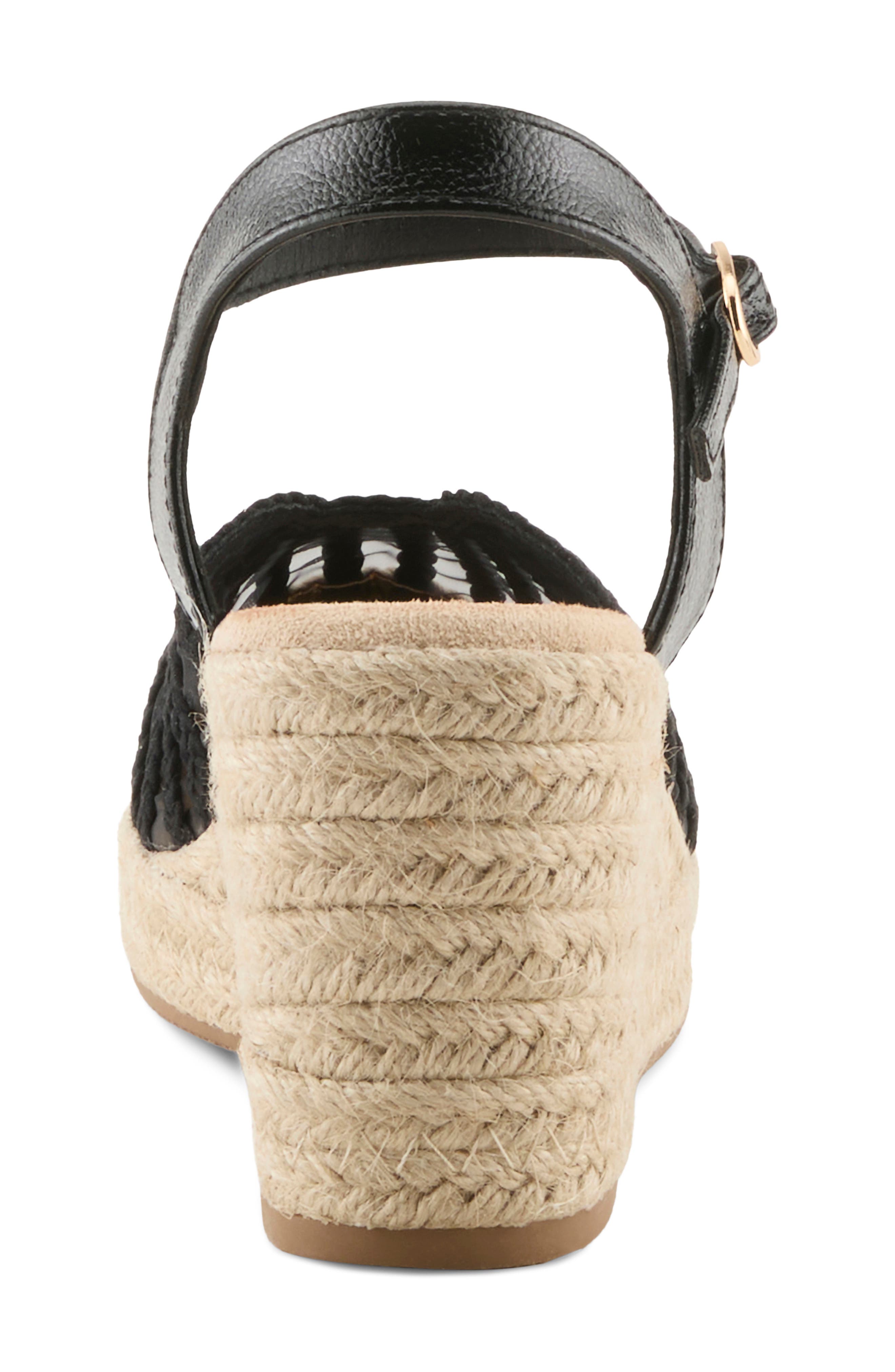 AZURA BY SPRING STEP Espalli Espadrille Wedge, Alternate, color, Black