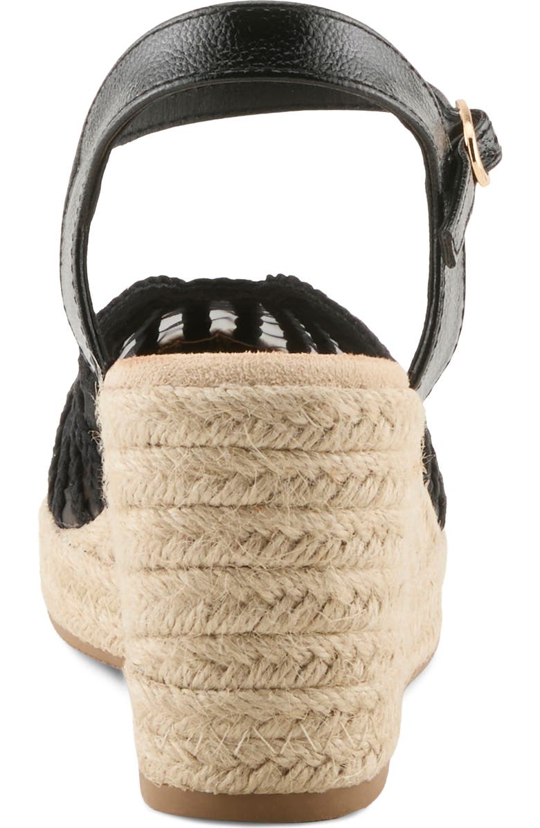 AZURA BY SPRING STEP Espalli Espadrille Wedge, Alternate, color, Black