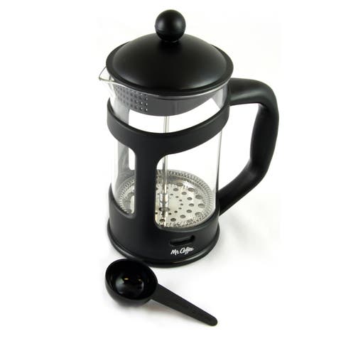 Brivio 28 Ounce Glass French Press Coffee Maker with Plastic Lid