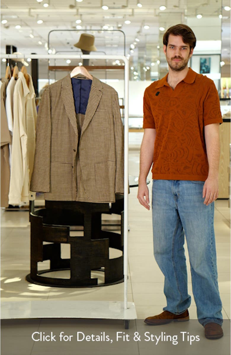 Ghost Check Cotton & Silk Blend Sport Coat, sales video thumbnail