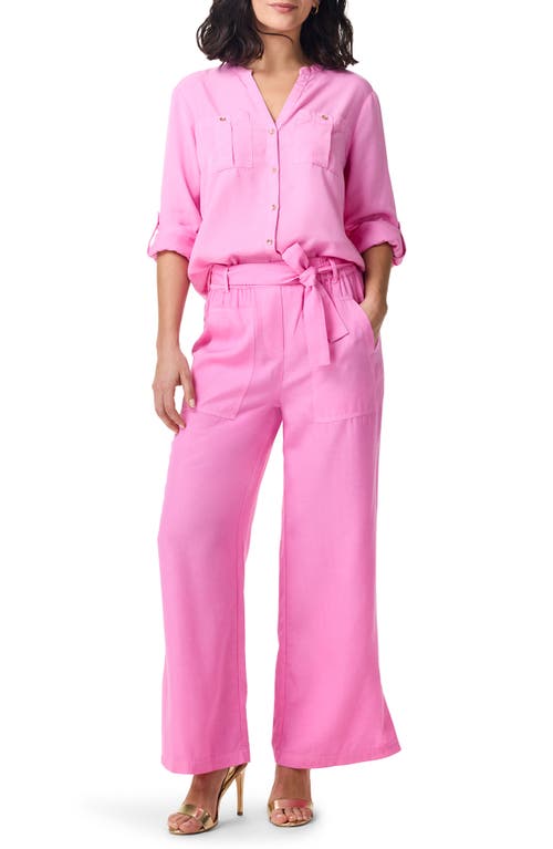 NIC + ZOE NIC+ZOE DRAPEY UTILITY BUTTON-UP SHIRT
