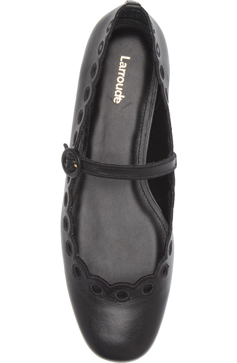 Larroudé Blair Broderie Mary Jane Flat, Alternate, color,