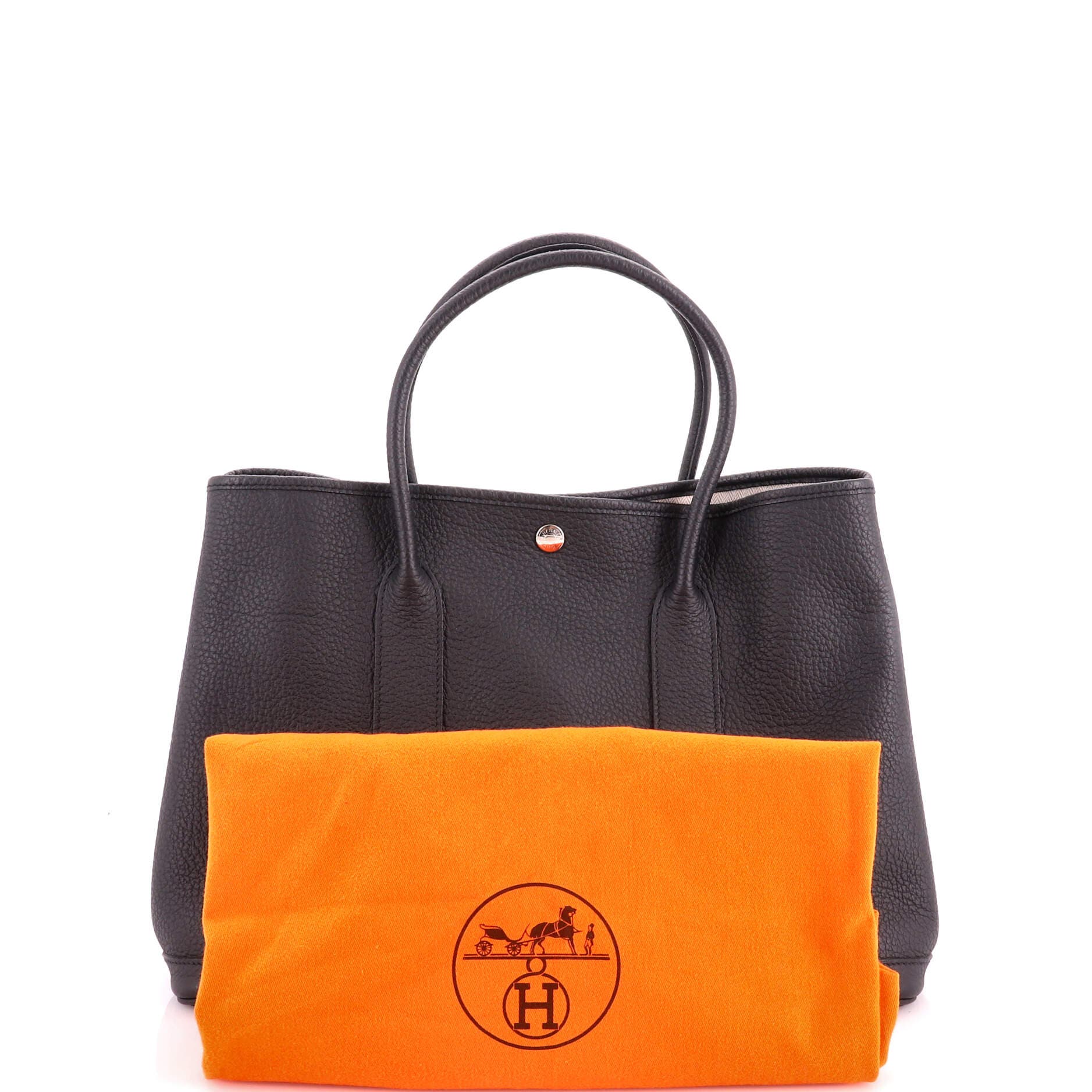 Garden Party Tote Leather 36, Alternate, color, Black